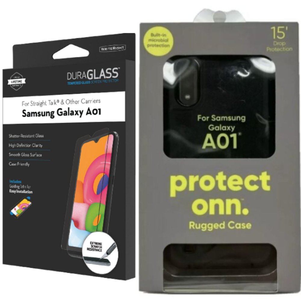 Samsung Galaxy A01 Rugged Case & DURAGLASS